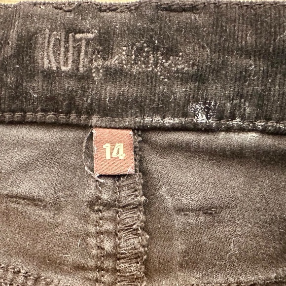 Kut from the Kloth Womens 14 Dark Brownie Diana Skinny Corduroy Pants Classic - Picture 5 of 6
